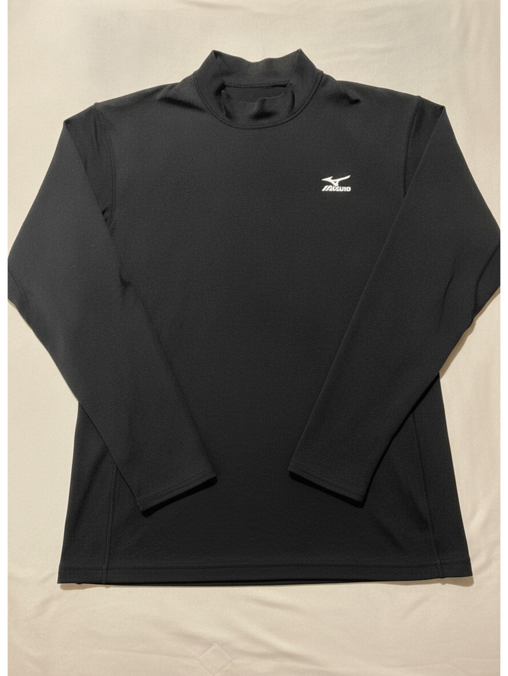 Mizuno DryLite Black Long Sleeve Performance Shirt Size L -